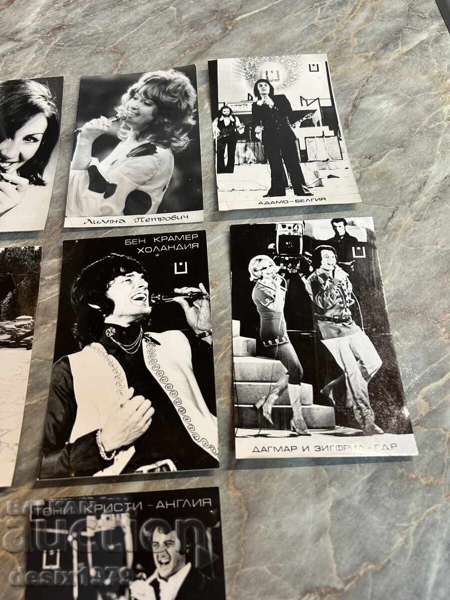 Licitație Fotografii vechi cu artiști străini