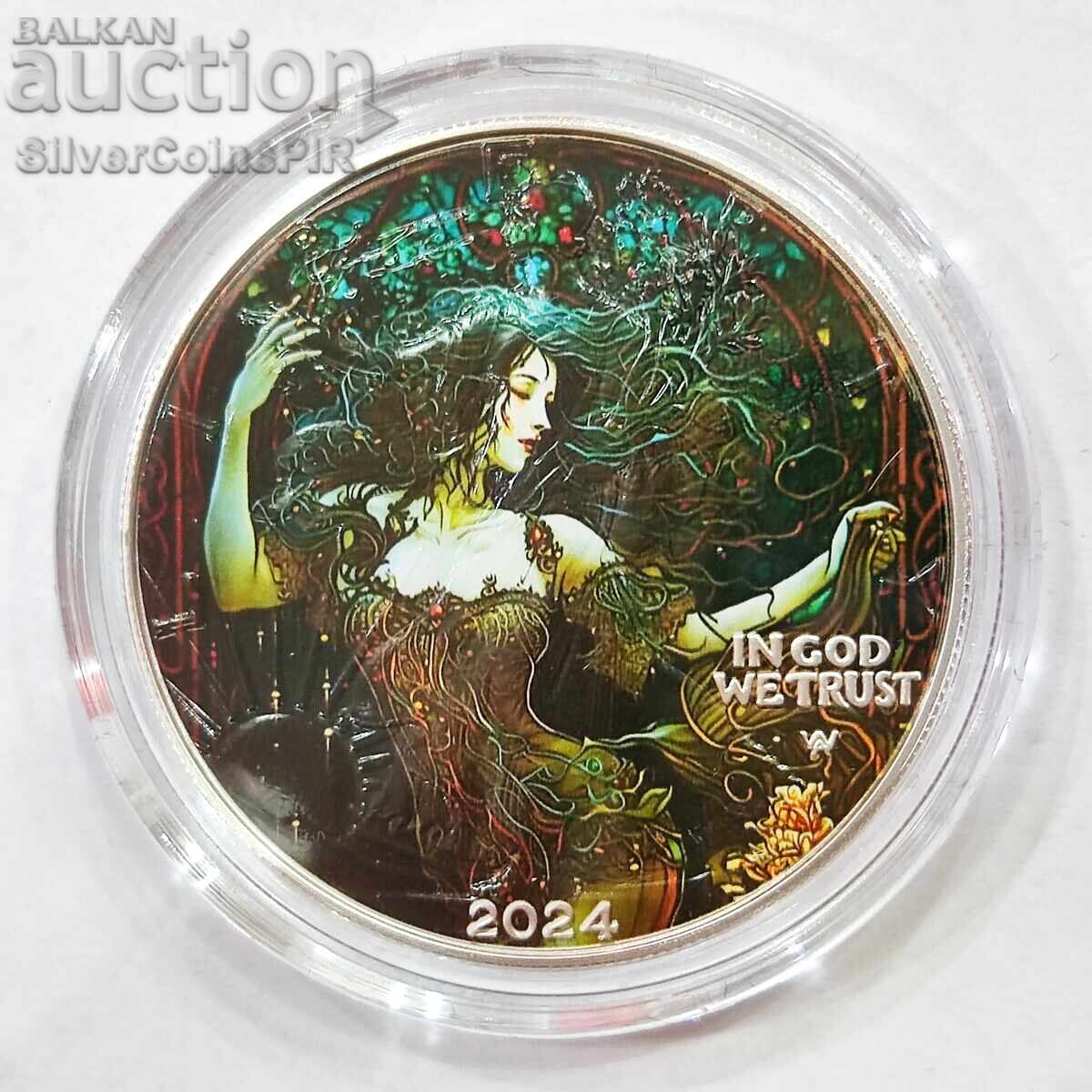 Auction Silver 1 oz Dark Beauty 2024 USA / II Auction Silver 1 oz Dark Beauty 2024 USA / II