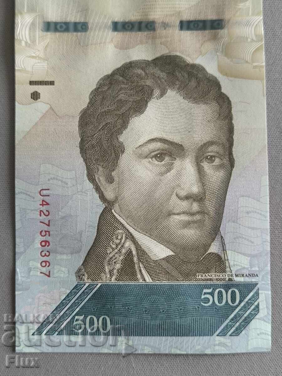 Livrarea Bancnotă - Venezuela - 500 bolivari UNC | 2017