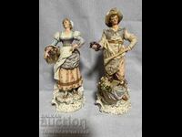 Συλλεκτικό πορσελάνινο ζευγάρι E&A Muller