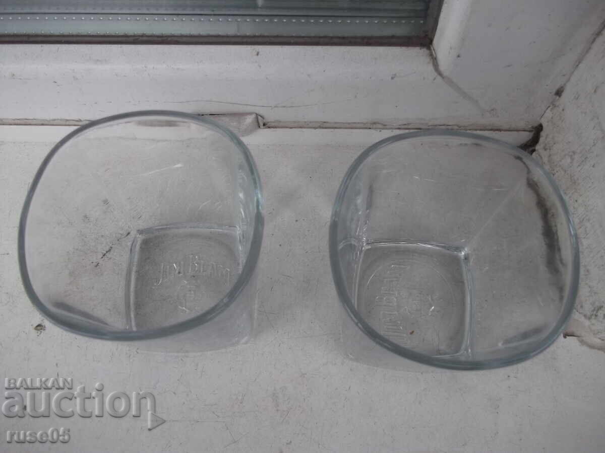 Lot of 2 "Jim Beam" glasses with price 10.00 BGN | € 5.11 Lot of 2 "Jim Beam" glasses with price 10.00 BGN | € 5.11
