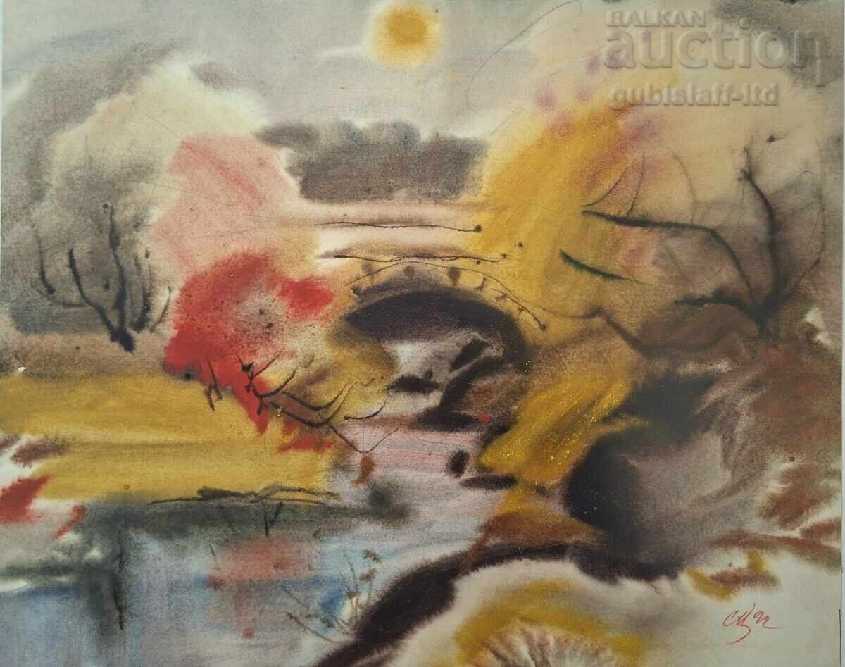 Картина, пейзаж, худ. Сава Цоновски, 1992 г. с цена € 178.95 | 350.00 лв. Картина, пейзаж, худ. Сава Цоновски, 1992 г. с цена € 178.95 | 350.00 лв.