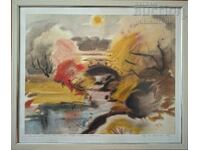 Картина, пейзаж, худ. Сава Цоновски, 1992 г.