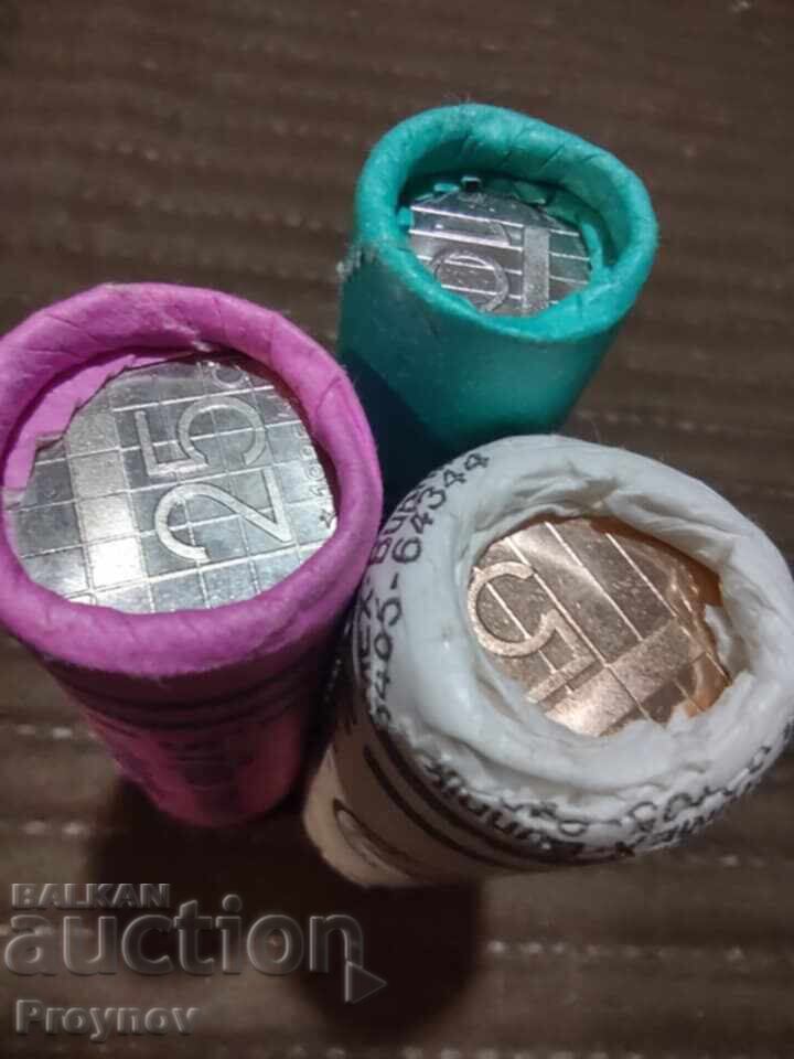 Три ролки: 5-10-25 цента UNC 1985г. - 5 Три ролки: 5-10-25 цента UNC 1985г. - 5