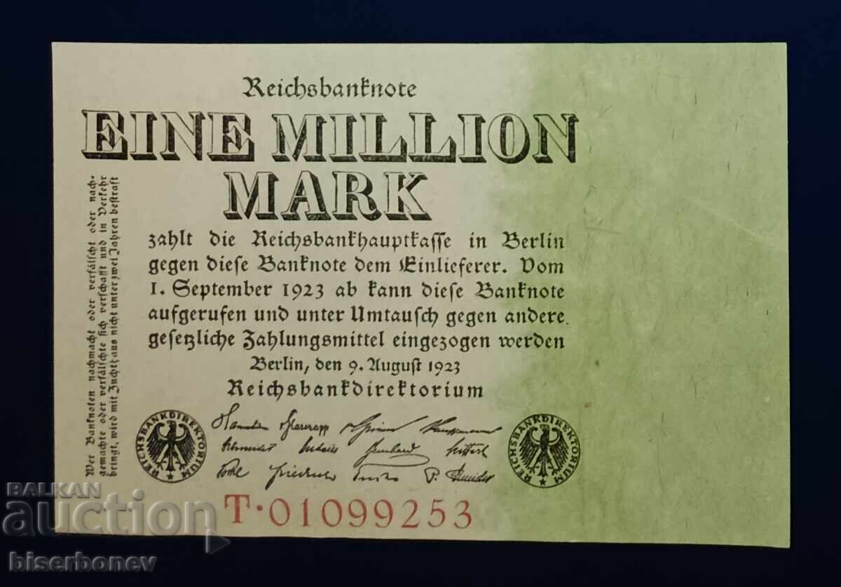 Germania, Germania 1 milion mărci Reich 1923, UNC Germania, Germania 1 milion mărci Reich 1923, UNC