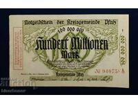 Germany, Germany, 100 Million Mark Pfalz, 1923, aUNC