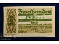Germany, 200 Million Mark Krefeld 1923, UNC