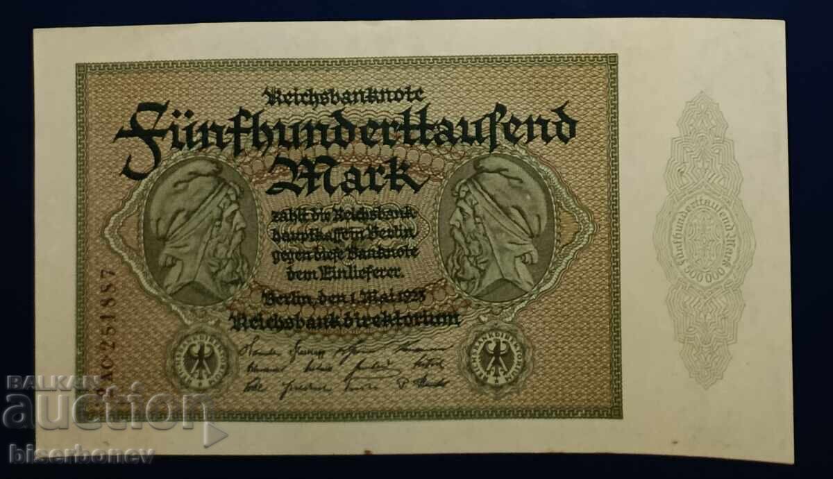 Germania, Germania, 500 000 mărci Reich 1923, aUNC Germania, Germania, 500 000 mărci Reich 1923, aUNC