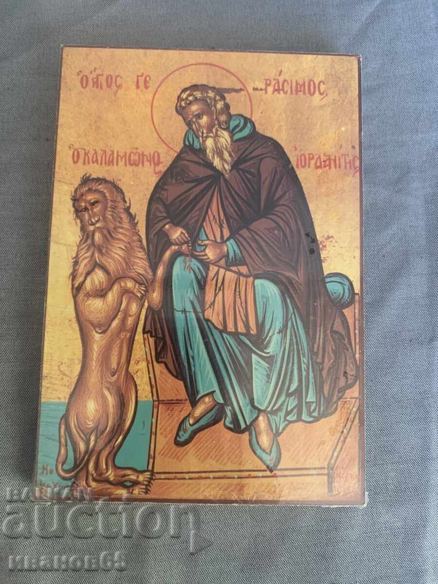Icon of Saint Gerasimus of the Jordan Icon of Saint Gerasimus of the Jordan