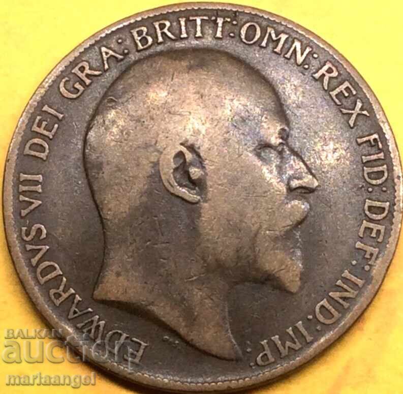 Marea Britanie 1 penny 1910 Edward VII - destul de rară - 5 Marea Britanie 1 penny 1910 Edward VII - destul de rară - 5