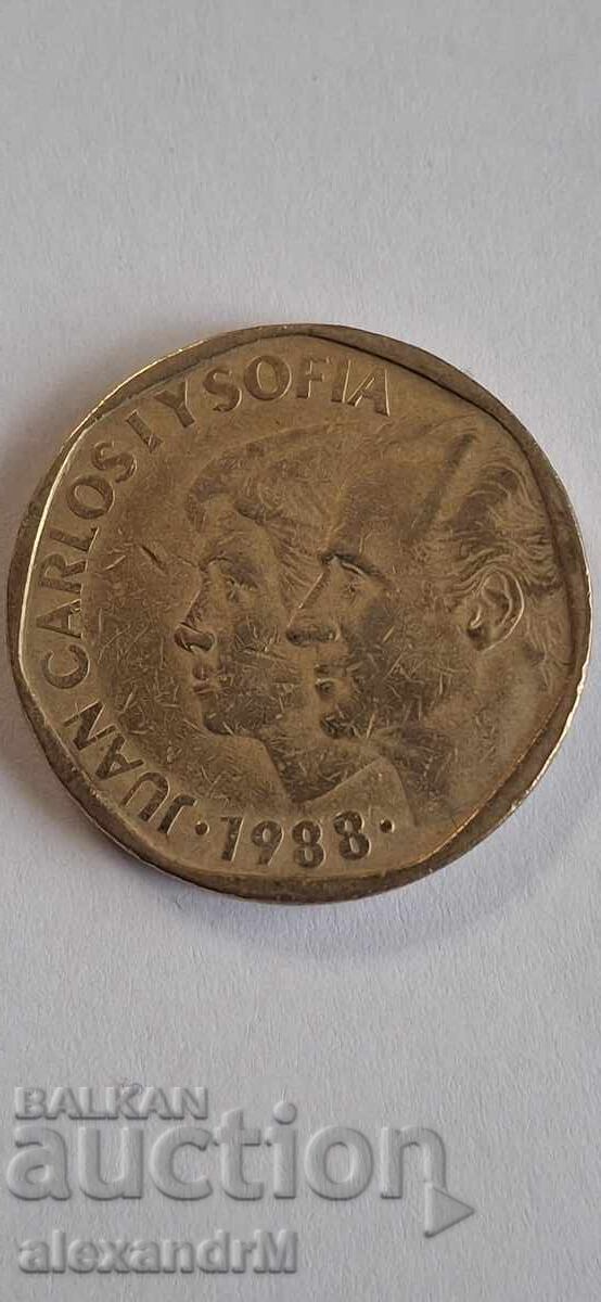 500 Pesetas 1988, Spain with price € 2.56 | 5.01 BGN 500 Pesetas 1988, Spain with price € 2.56 | 5.01 BGN