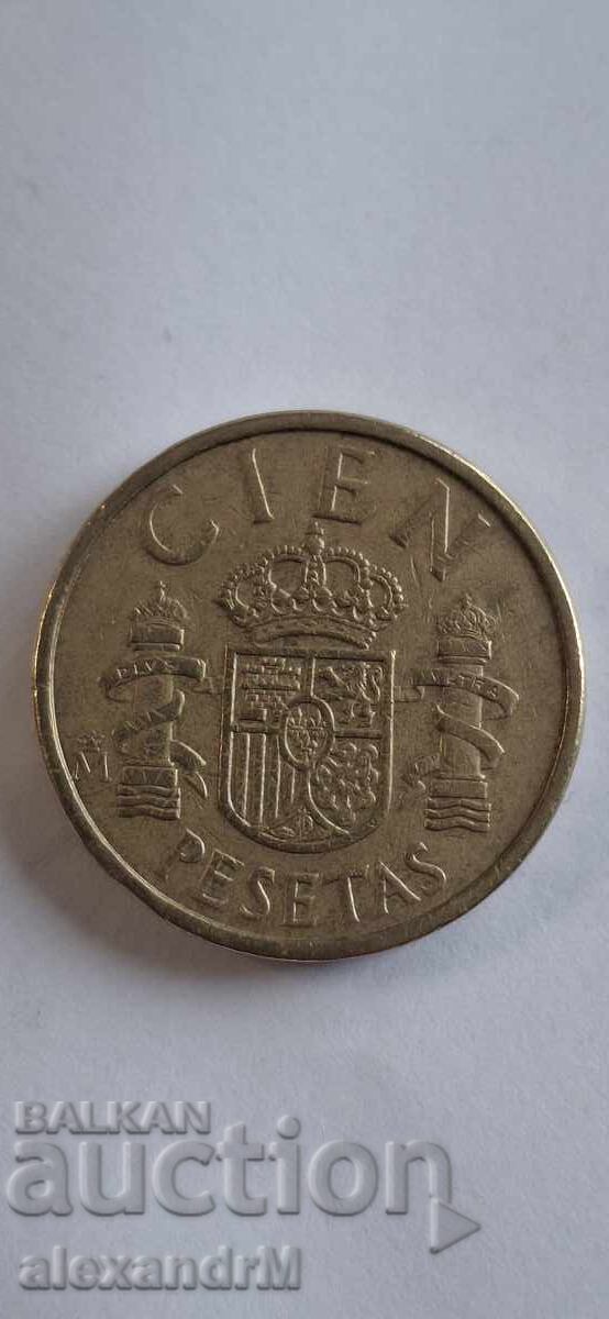100 pesetas 1985, Spania 100 pesetas 1985, Spania