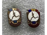 Old sports badges, I and II category, Romania