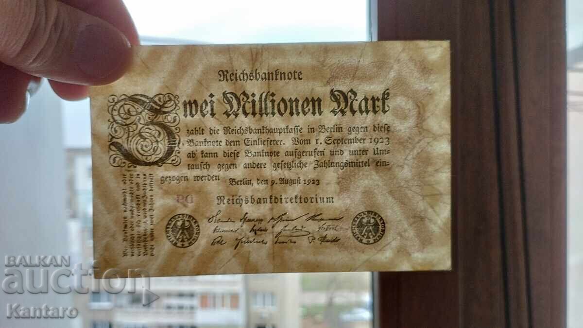 Banknote - GERMANY - 2,000,000 marks - 1923 - 5 Banknote - GERMANY - 2,000,000 marks - 1923 - 5