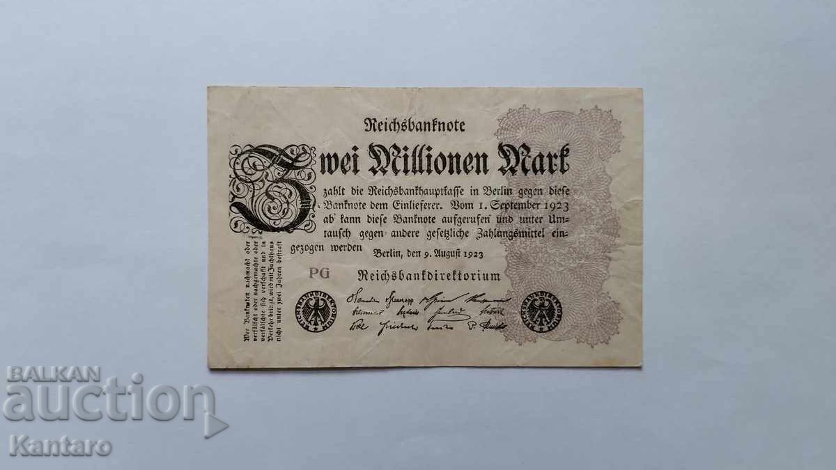 Banknote - GERMANY - 2,000,000 marks - 1923 Banknote - GERMANY - 2,000,000 marks - 1923