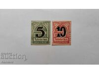 Банкнота - ГЕРМАНИЯ - 5 + 10 пфенига - 1920 г. - Рощок - UNC