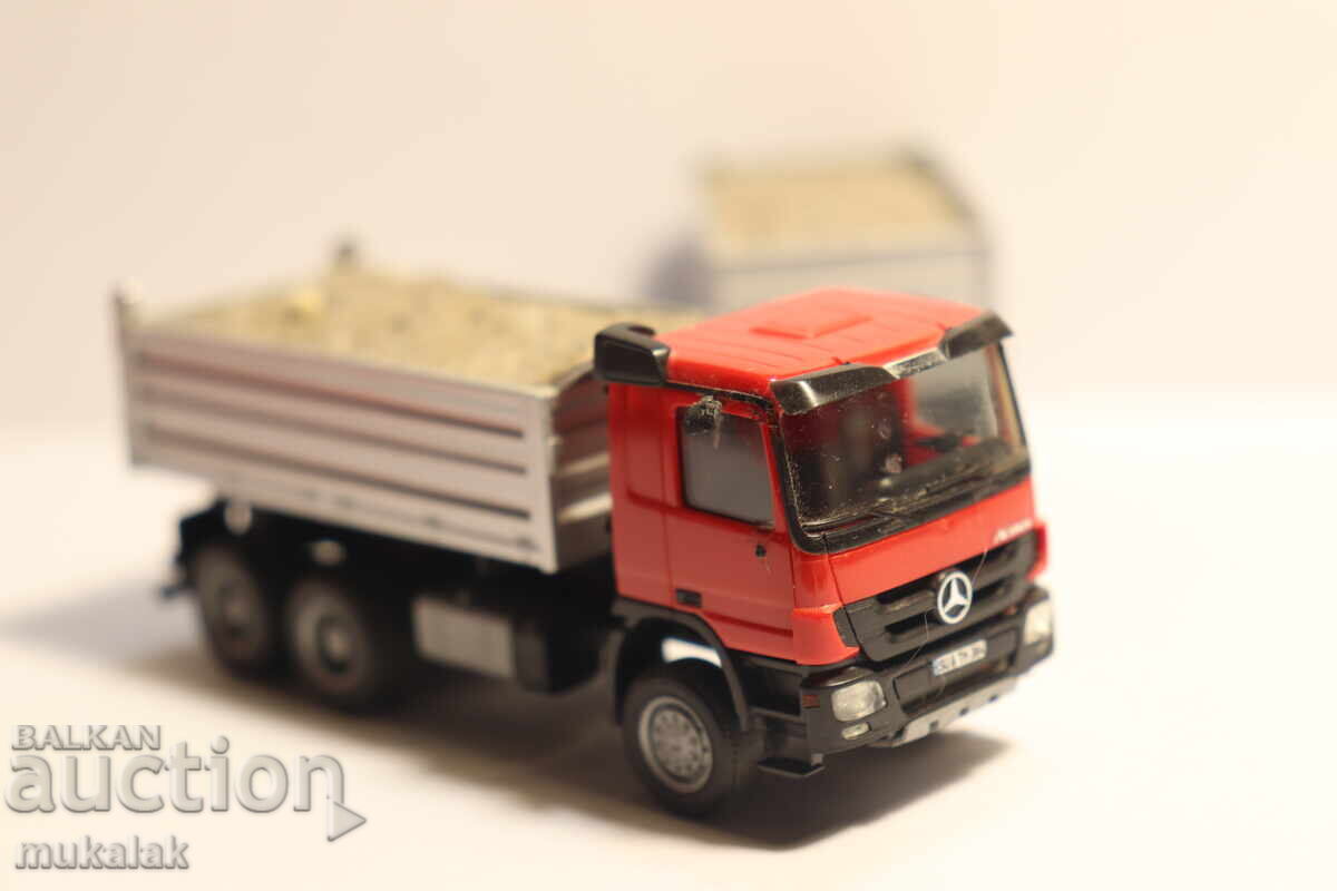 HERPA 1/87 H0 MERCEDES CAMION BASCULANT MODEL - 5 HERPA 1/87 H0 MERCEDES CAMION BASCULANT MODEL - 5