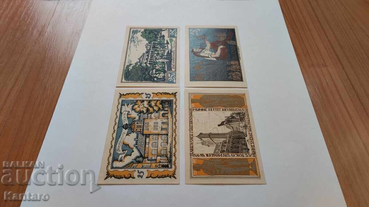 Τραπεζογραμμάτιο - ΓΕΡΜΑΝΙΑ -25 Pfennig-1921- Braunschweig-4 τεμ - 5 Τραπεζογραμμάτιο - ΓΕΡΜΑΝΙΑ -25 Pfennig-1921- Braunschweig-4 τεμ - 5