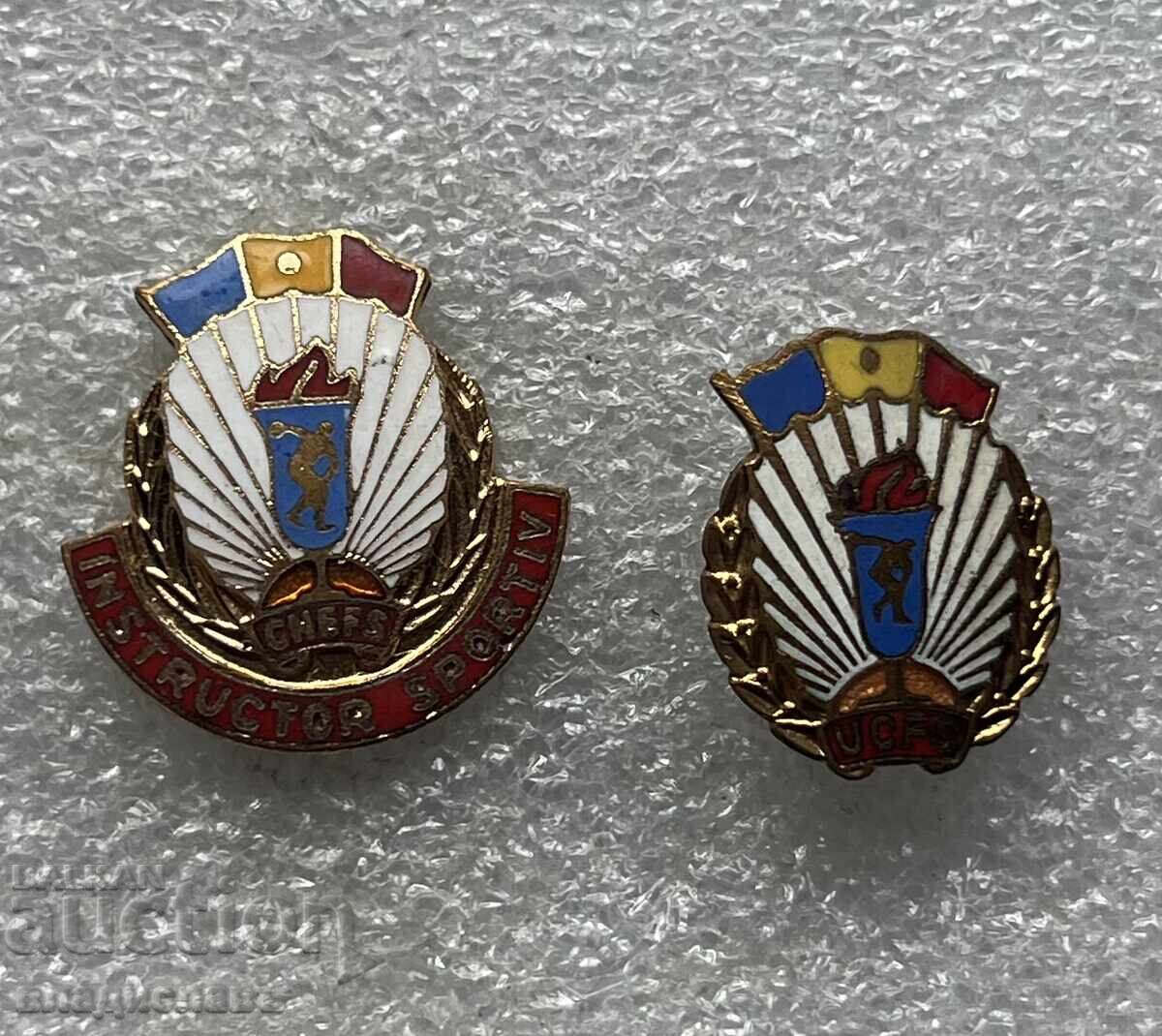 Old Badges Romania Public Sports Instructor Old Badges Romania Public Sports Instructor