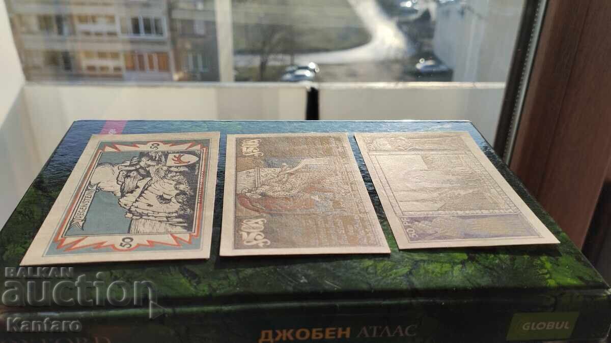 Банкнота - ГЕРМАНИЯ -50 пфенига-1921 г.- Брауншвайг-3 бр.UNC - 7 Банкнота - ГЕРМАНИЯ -50 пфенига-1921 г.- Брауншвайг-3 бр.UNC - 7