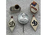 Old badges football USSR CSKA Dynamo Spartak Moscow