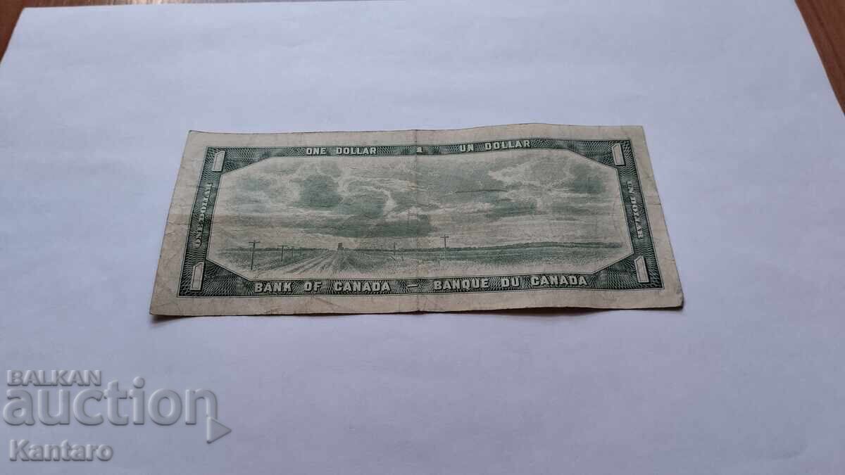 Banknote - CANADA - 1 dollar - 1954 - 5 Banknote - CANADA - 1 dollar - 1954 - 5