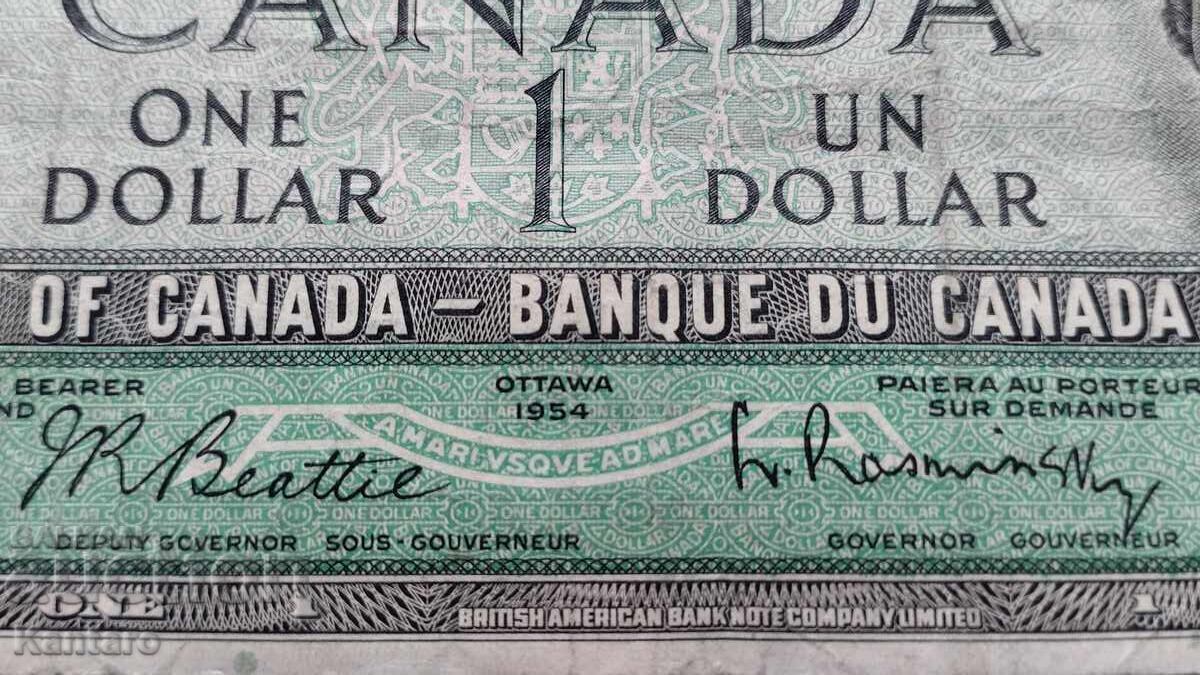 Banknote - CANADA - 1 dollar - 1954 - 7 Banknote - CANADA - 1 dollar - 1954 - 7