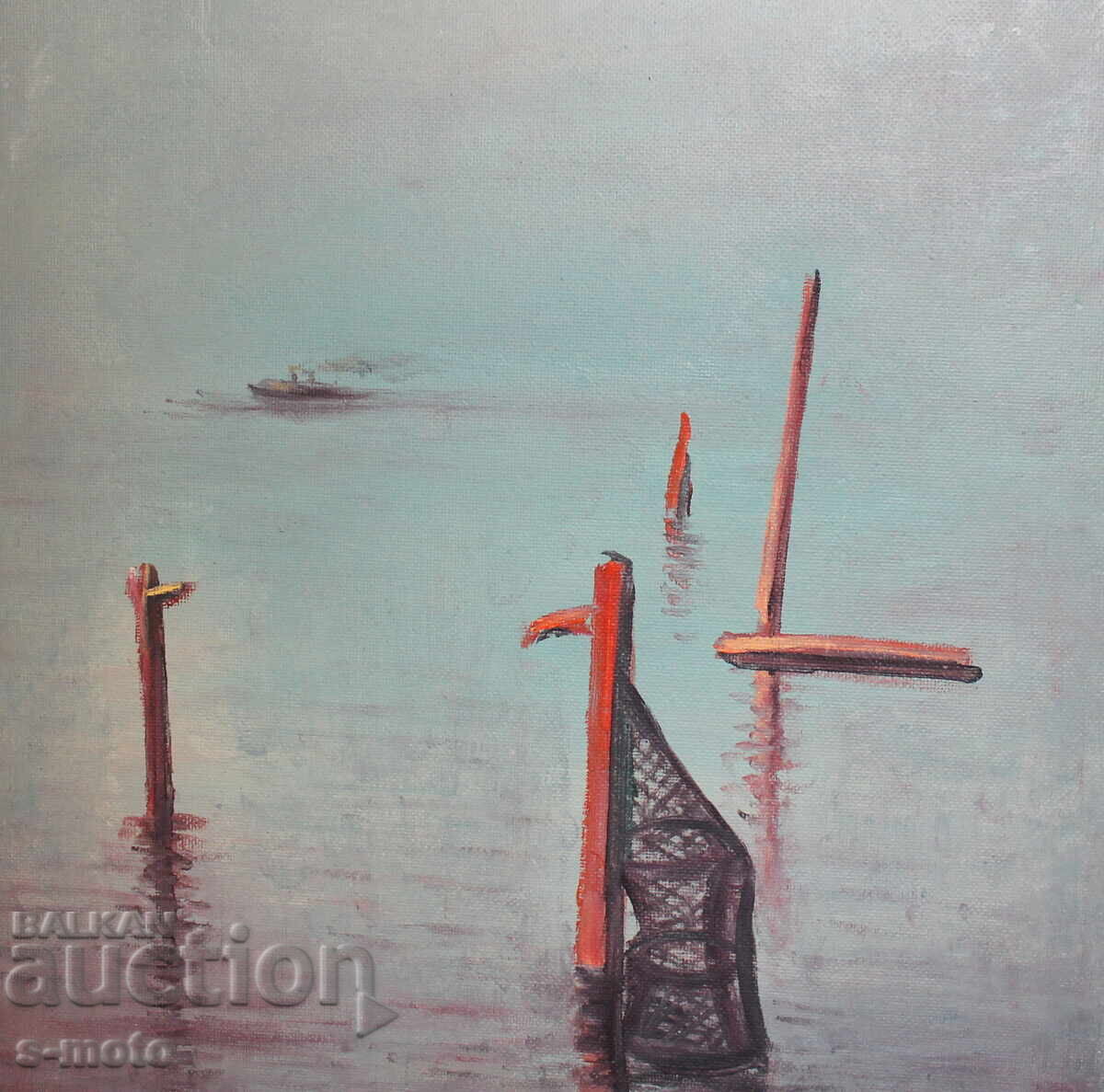 Стоян Домусчиев ( 1935 - 2021 ) маслени бои морски пейзаж - 5 Стоян Домусчиев ( 1935 - 2021 ) маслени бои морски пейзаж - 5