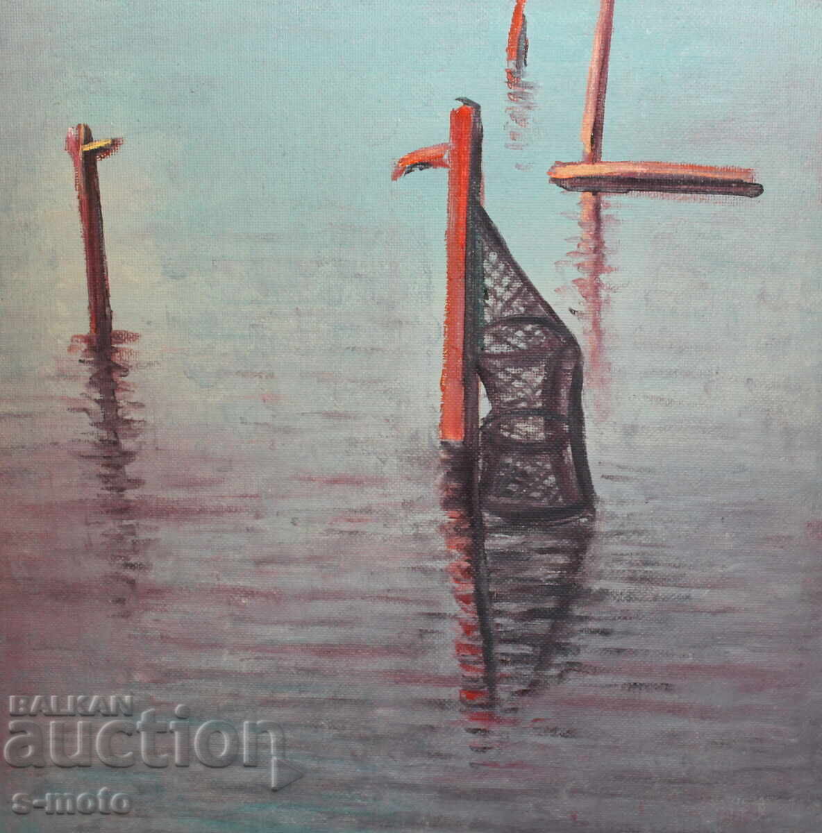 Стоян Домусчиев ( 1935 - 2021 ) маслени бои морски пейзаж - 6 Стоян Домусчиев ( 1935 - 2021 ) маслени бои морски пейзаж - 6