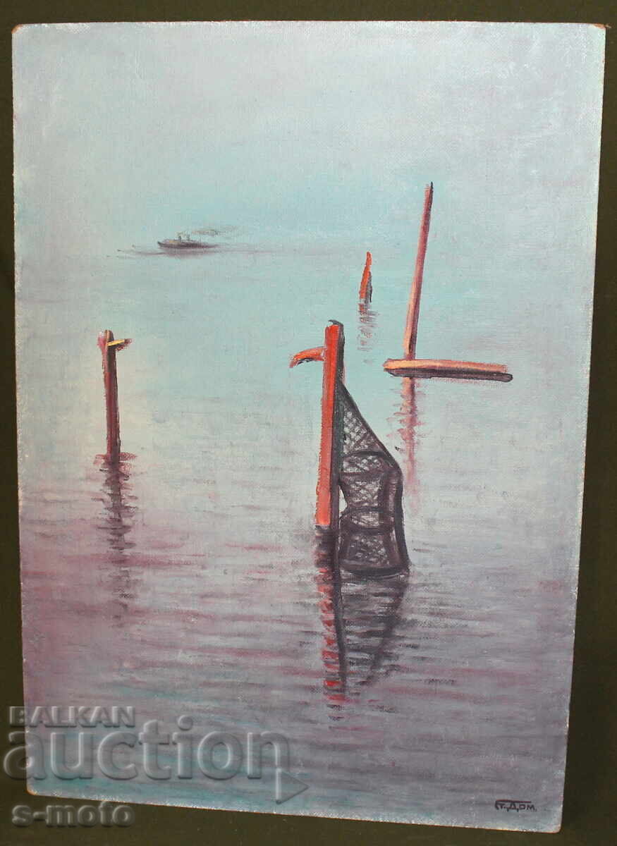Стоян Домусчиев ( 1935 - 2021 ) маслени бои морски пейзаж - 7 Стоян Домусчиев ( 1935 - 2021 ) маслени бои морски пейзаж - 7