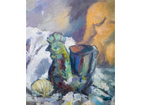 Κρασιμίρ Γιάκοβ (1955 - ) ελαιογραφία νεκρή φύση