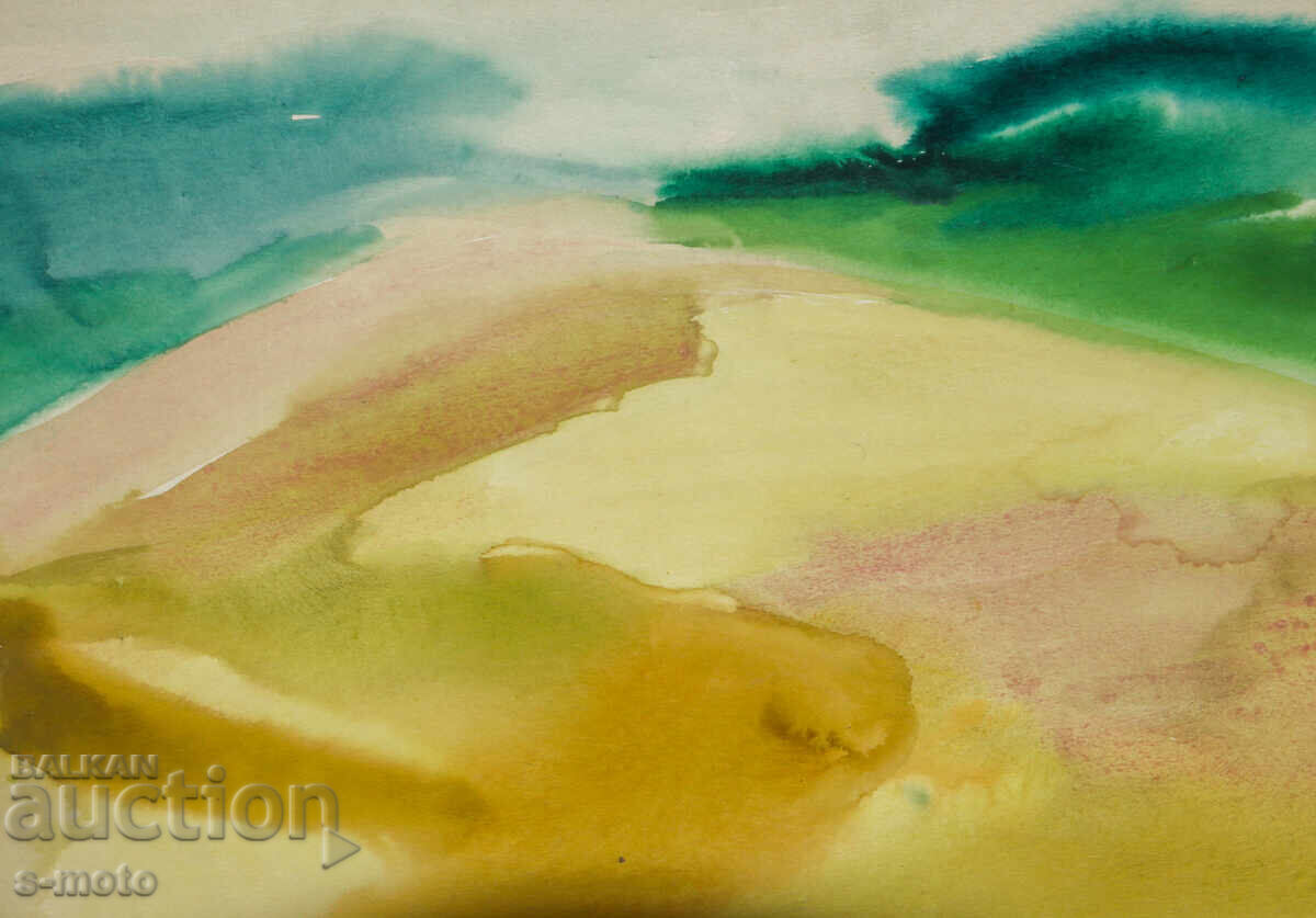 Доставка на Картина акварел абстрактен пейзаж Доставка на Картина акварел абстрактен пейзаж