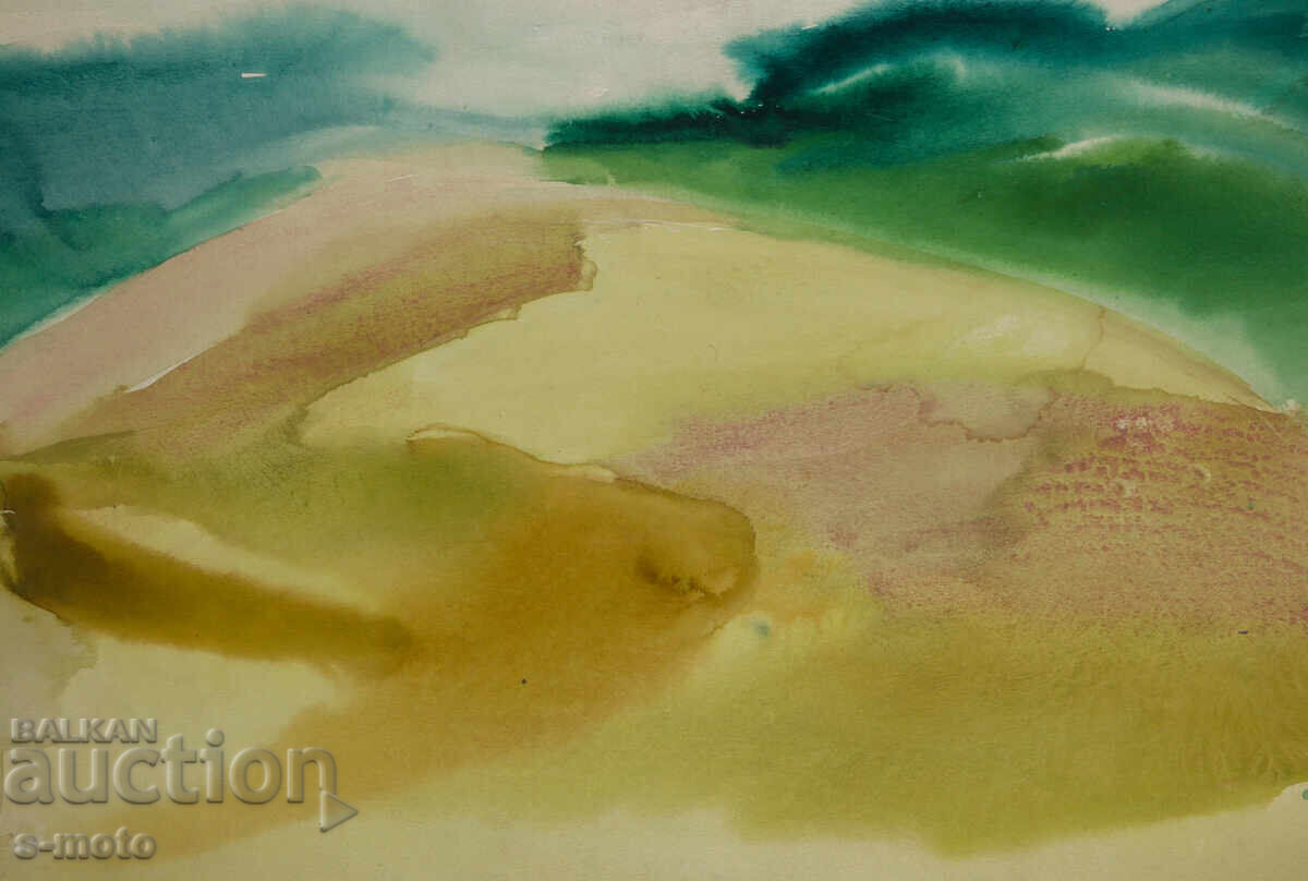 Картина акварел абстрактен пейзаж - 5 Картина акварел абстрактен пейзаж - 5