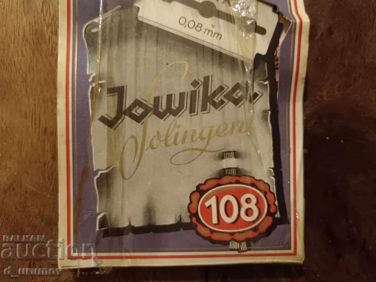 Παλιό πακέτο ξυραφάκια Jowika Solingen – 100 τμχ. RRR - 5 Παλιό πακέτο ξυραφάκια Jowika Solingen – 100 τμχ. RRR - 5