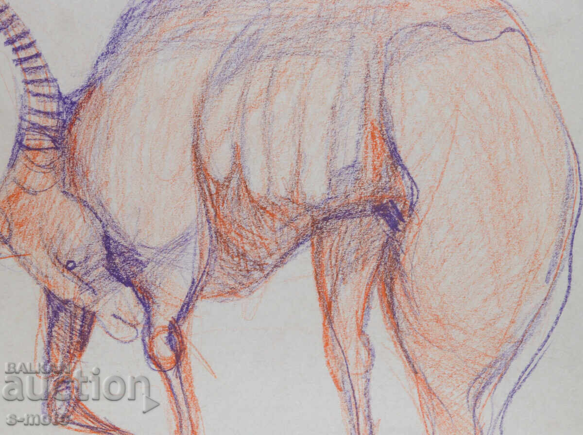 Абстрактна Картина пастел Бик - 5 Абстрактна Картина пастел Бик - 5