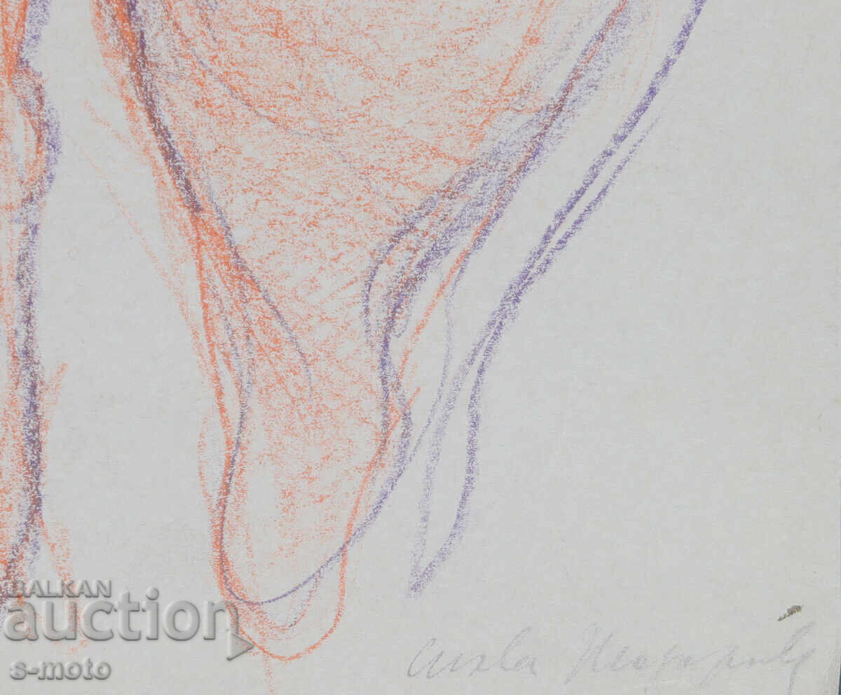 Абстрактна Картина пастел Бик - 6 Абстрактна Картина пастел Бик - 6