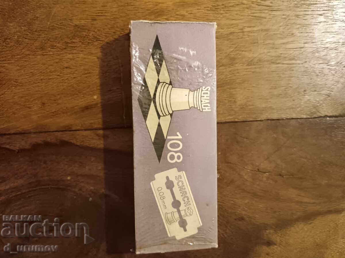 Δημοπρασία Παλιό πακέτο ξυραφάκια Schach Solingen – 100 τμχ. RRR Δημοπρασία Παλιό πακέτο ξυραφάκια Schach Solingen – 100 τμχ. RRR