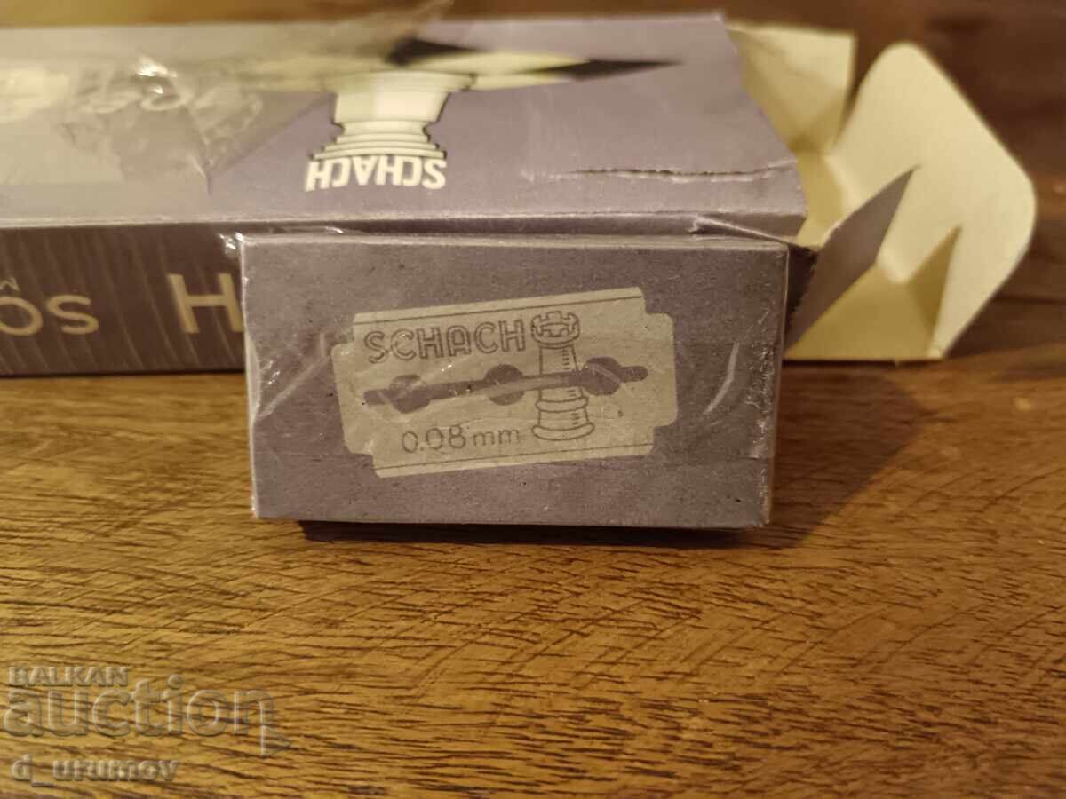 Παλιό πακέτο ξυραφάκια Schach Solingen – 100 τμχ. RRR - 7 Παλιό πακέτο ξυραφάκια Schach Solingen – 100 τμχ. RRR - 7