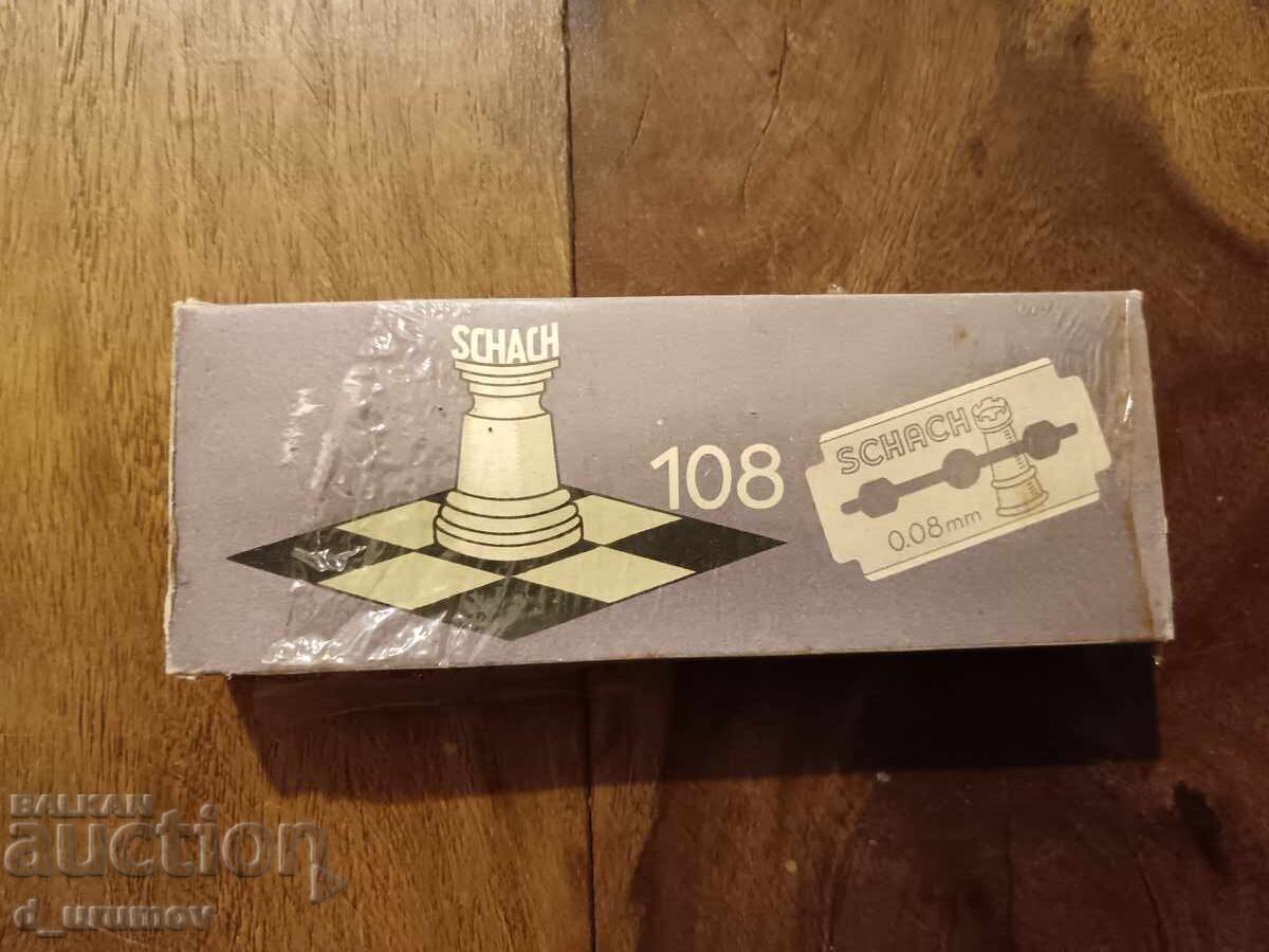 Παλιό πακέτο ξυραφάκια Schach Solingen – 100 τμχ. RRR Παλιό πακέτο ξυραφάκια Schach Solingen – 100 τμχ. RRR