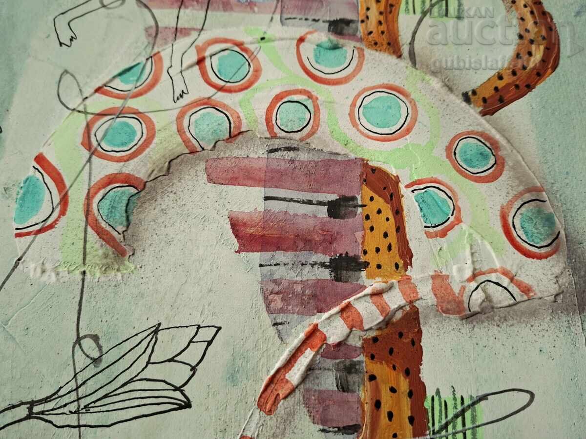 Painting "Vive le Roi", artist Nikolai Panayotov, 2001 with price 1750.00 BGN | € 894.76 Painting "Vive le Roi", artist Nikolai Panayotov, 2001 with price 1750.00 BGN | € 894.76