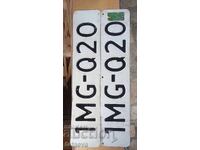 Old car license plates