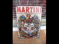 Metal sign alcohol Martini Martini vermouth wine label lot