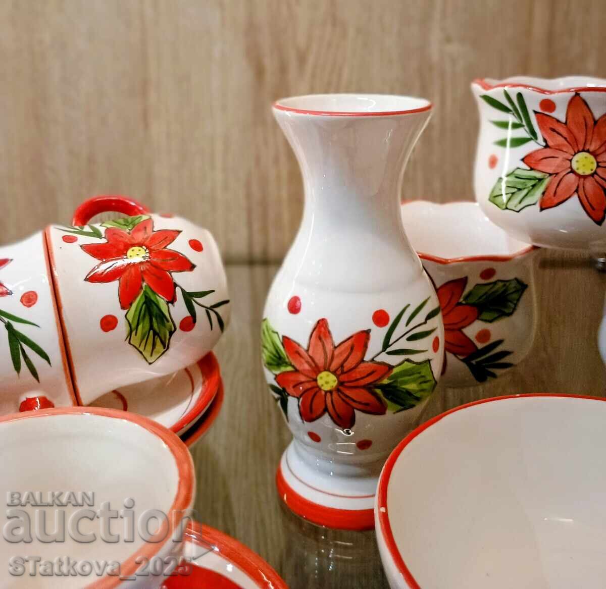 Set de cafea scurtă din ceramică, pictat manual - 6 Set de cafea scurtă din ceramică, pictat manual - 6