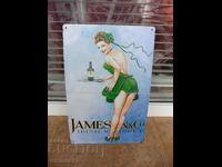 Metal sign alcohol Jameson Irish Whiskey Jameson whiskey