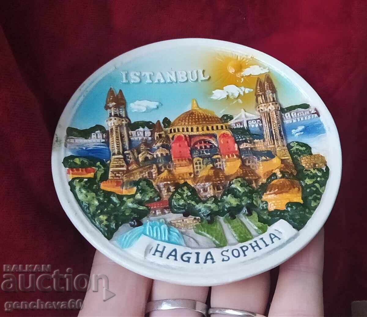Farfurie 3D de colecție pentru decorație Sfânta Sofia/Istanbul - 6 Farfurie 3D de colecție pentru decorație Sfânta Sofia/Istanbul - 6
