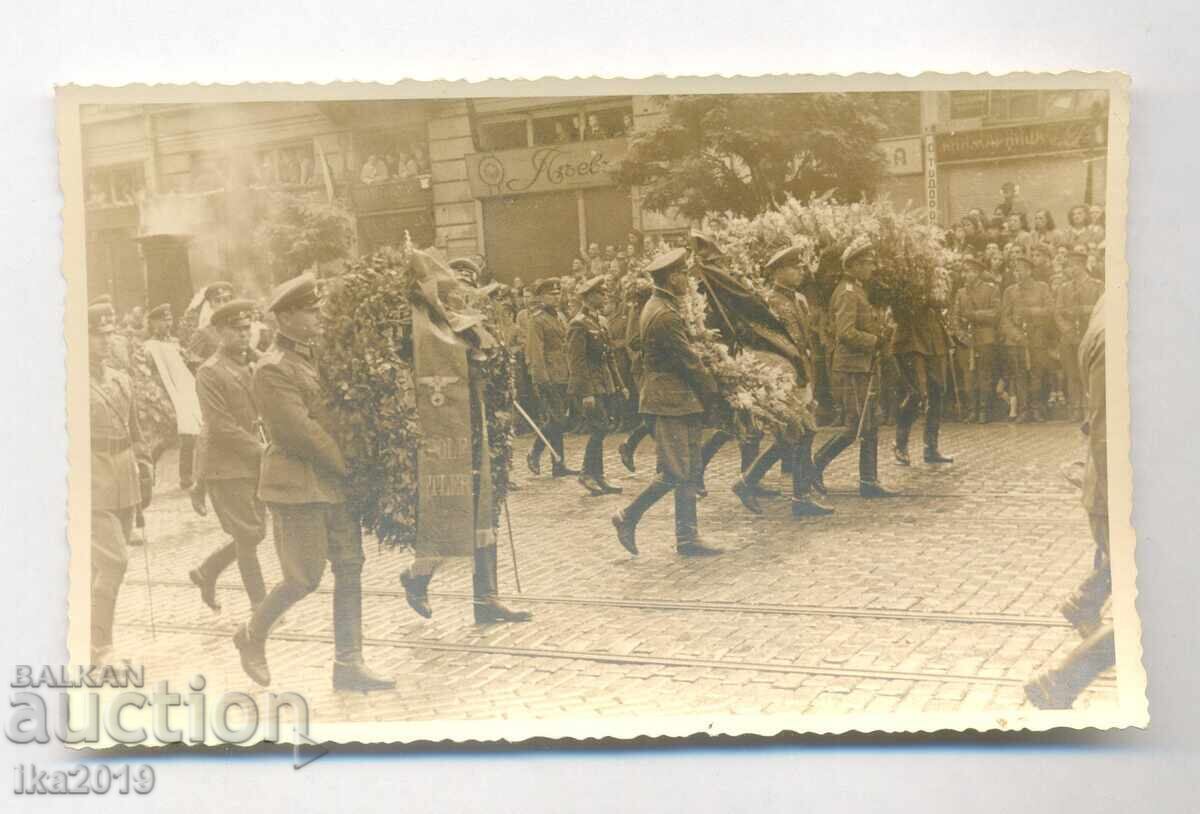 Fotografie originală rară, nepublicată, Delegația germană la