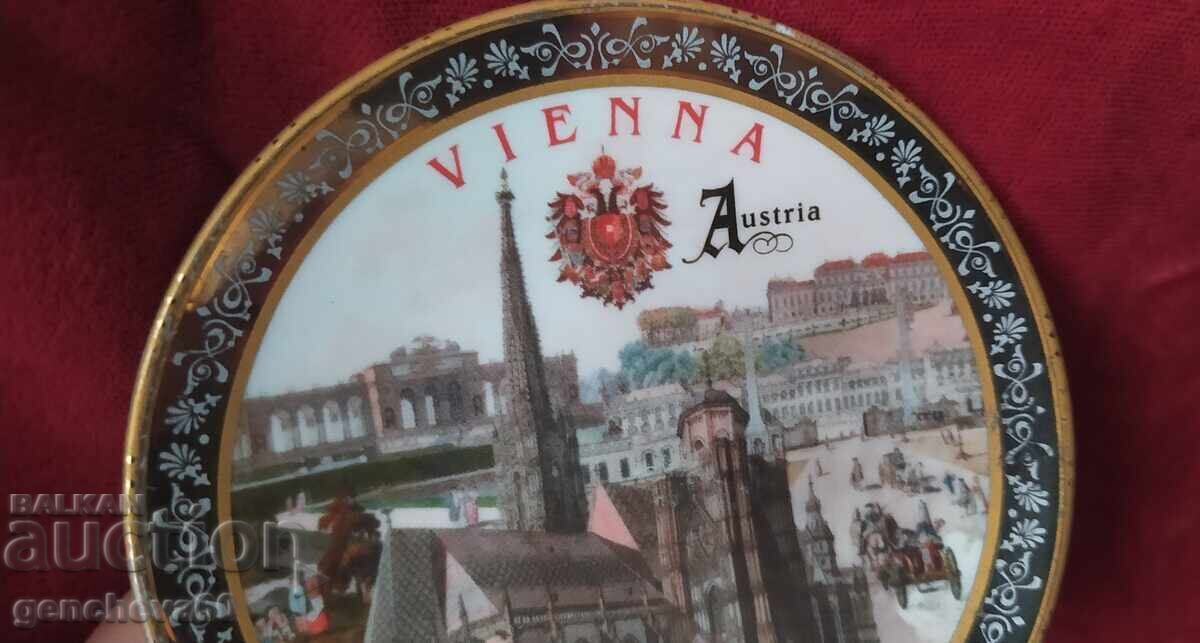 Livrarea Farfurie de colecție pentru perete - porțelan Viena/Austria