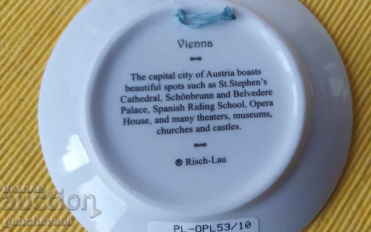 Farfurie de colecție pentru perete - porțelan Viena/Austria - 6
