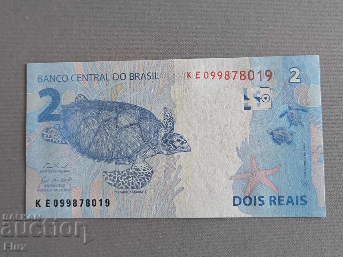Τραπεζογραμμάτιο - Βραζιλία - 2 Reales UNC | 2010 με τιμή 5.00 BGN | € 2.56 Τραπεζογραμμάτιο - Βραζιλία - 2 Reales UNC | 2010 με τιμή 5.00 BGN | € 2.56