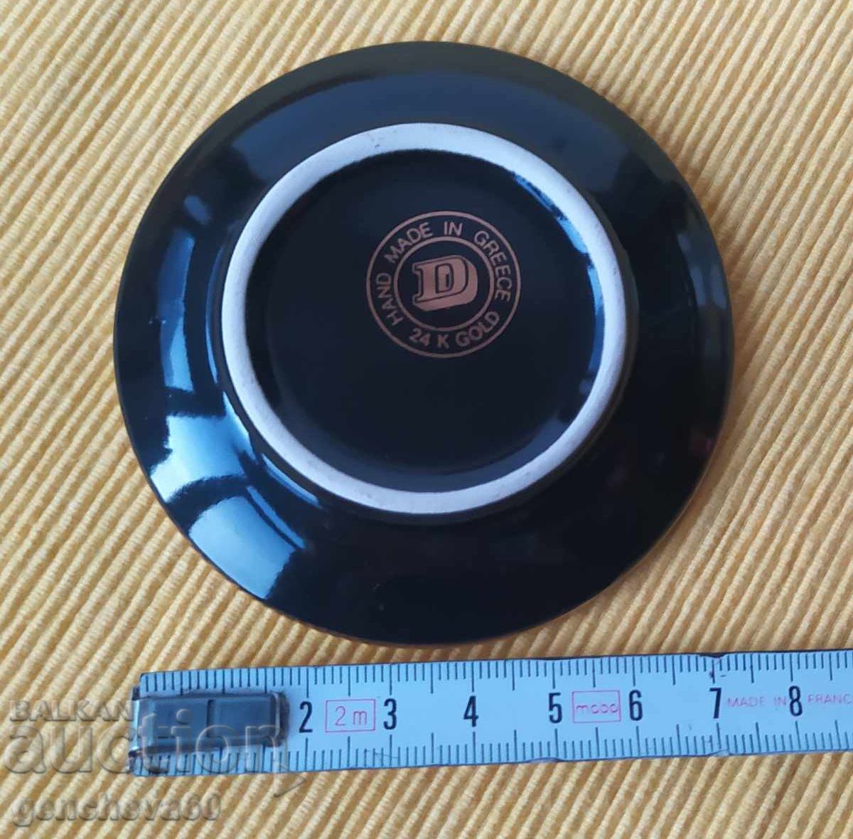 Farfurie grecească Kolos Rodos - lucrată manual 24k GOLD - 5 Farfurie grecească Kolos Rodos - lucrată manual 24k GOLD - 5